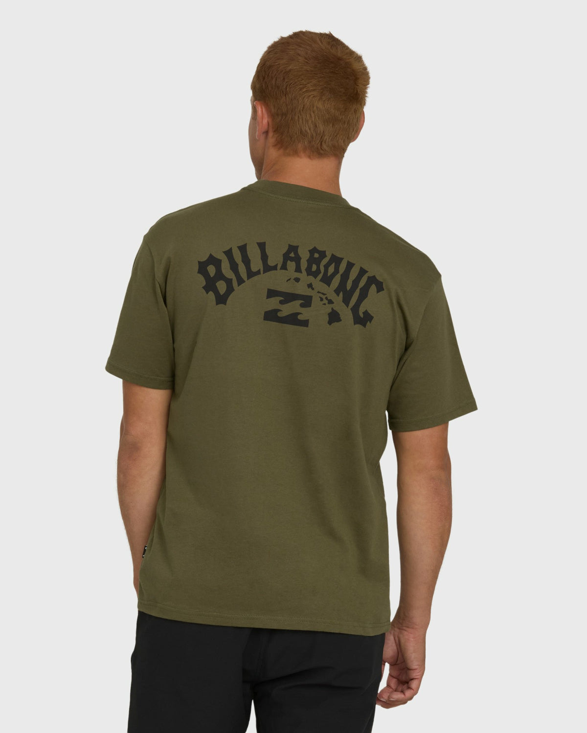 Billabong Men's Arch Hi Regular Short Sleeve T-Shirt - Military