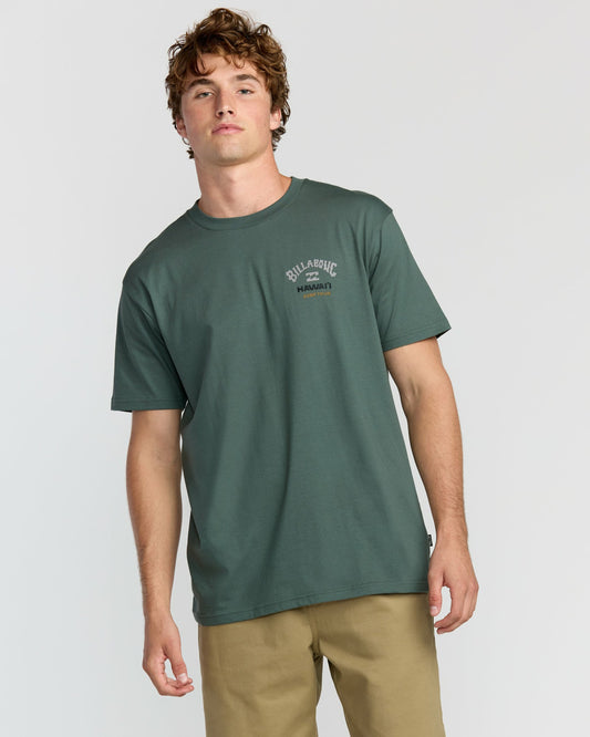 Billabong Men's Surf Tour Hi Premium Short Sleeve T-Shirt - Dark Slate