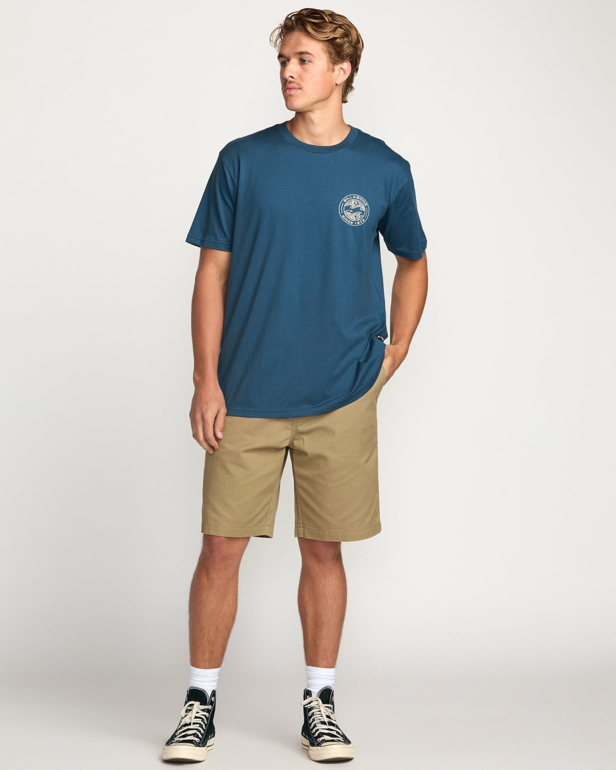 Billabong Men's Hollow Premium Tee - Deep Blue