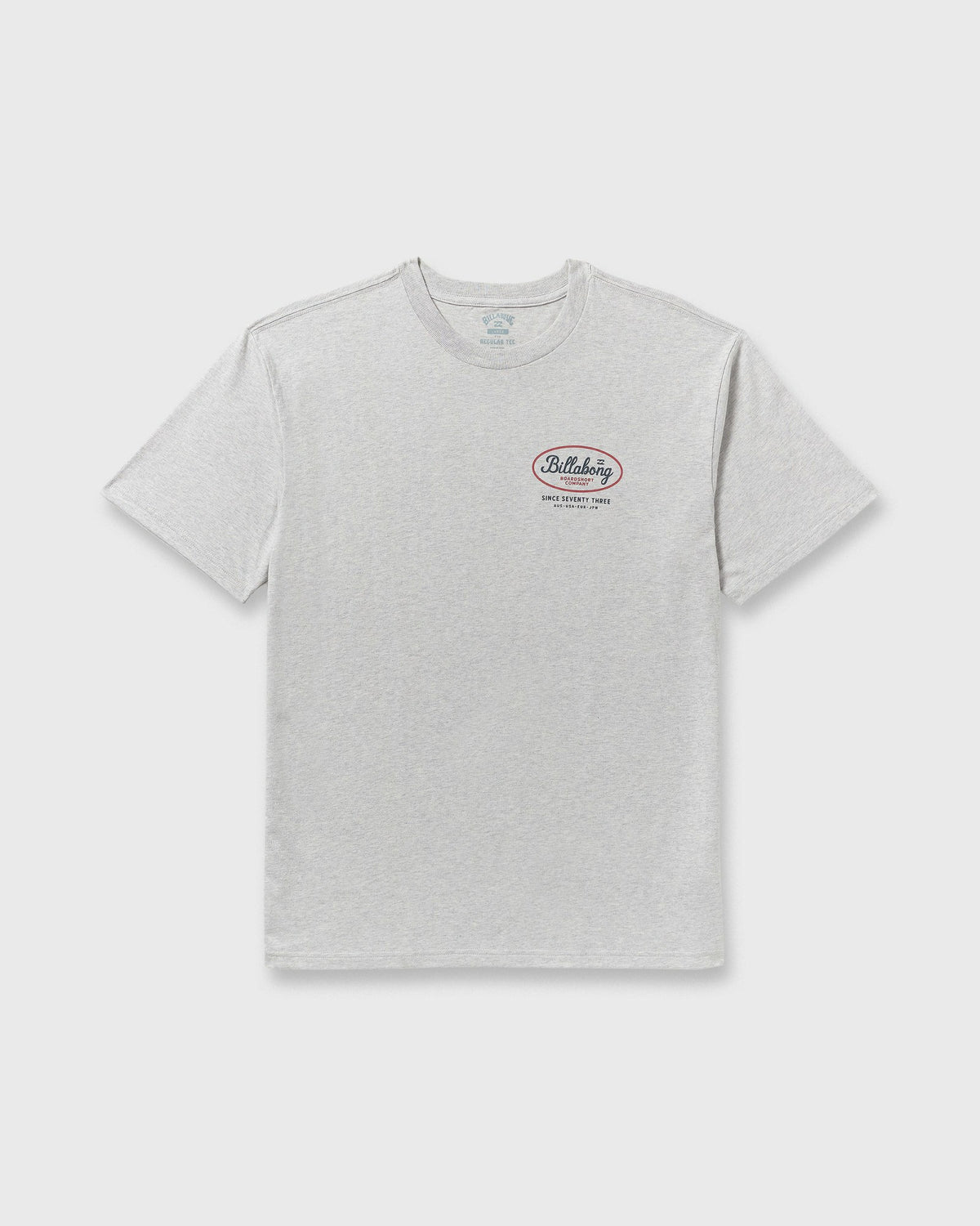 Billabong Men's Walled Regular Short Sleeve T-Shirt - Lt Grey Htr