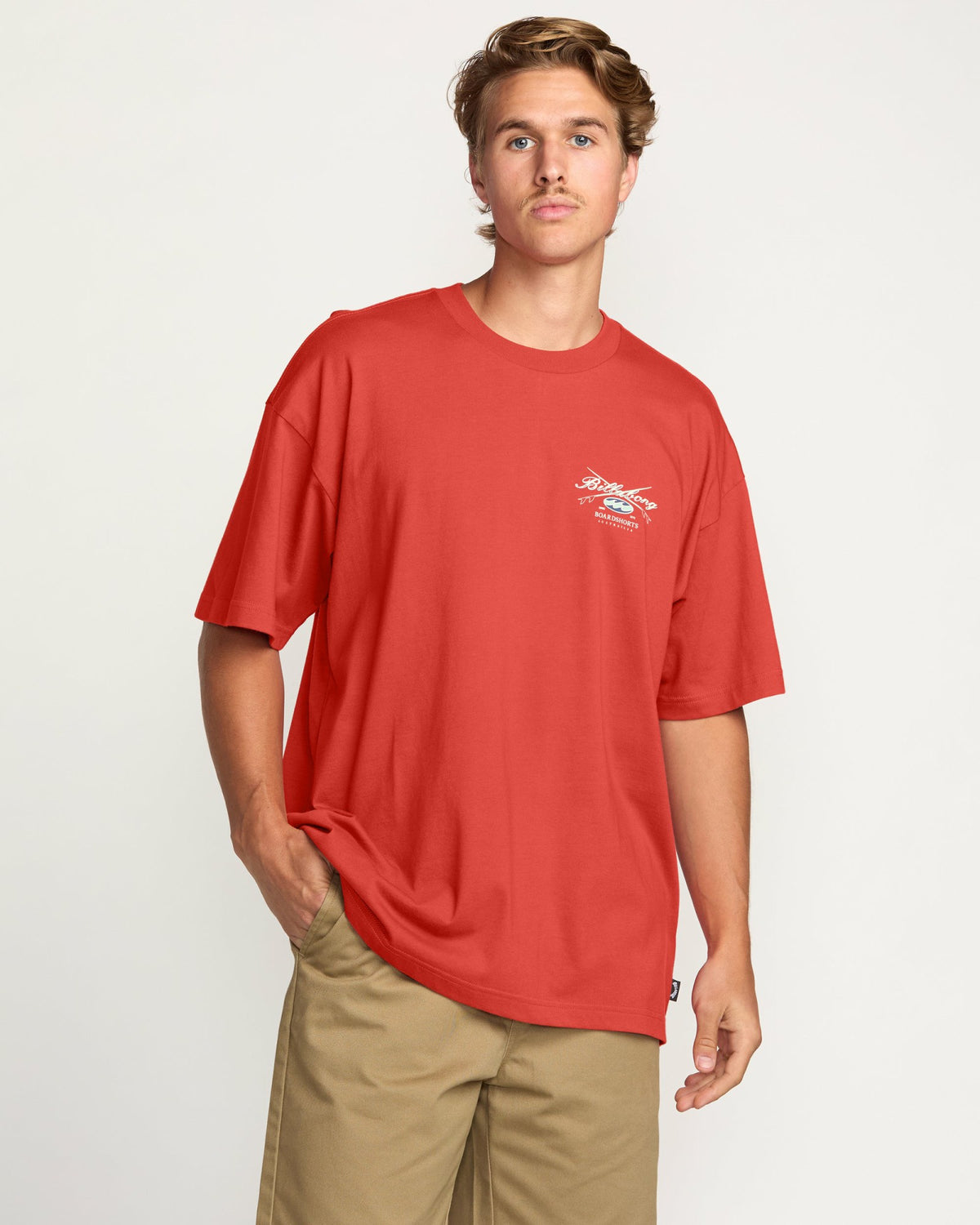 Billabong Men's Crossboards OG Tee - Burnt Red