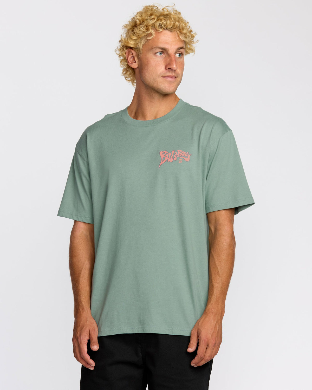 Billabong Men's Morning Haze Regular Short Sleeve T-Shirt - Mineral Blue