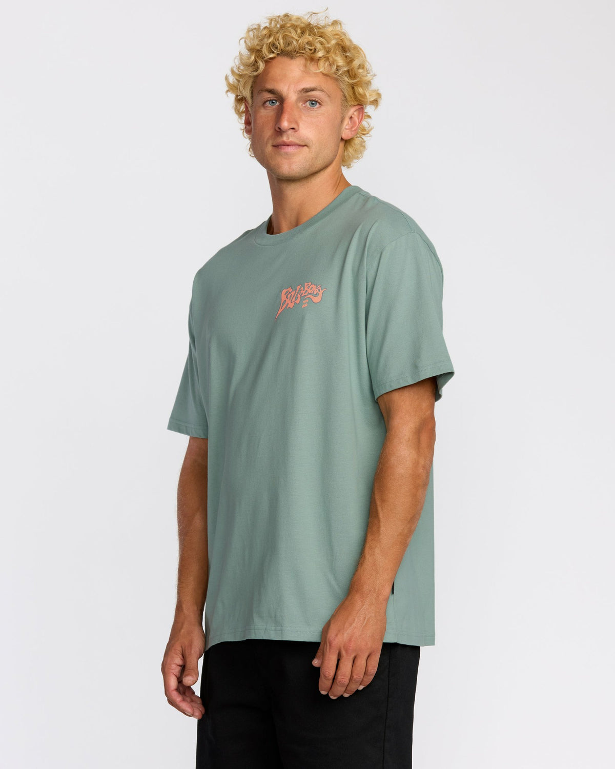 Billabong Men's Morning Haze Regular Short Sleeve T-Shirt - Mineral Blue