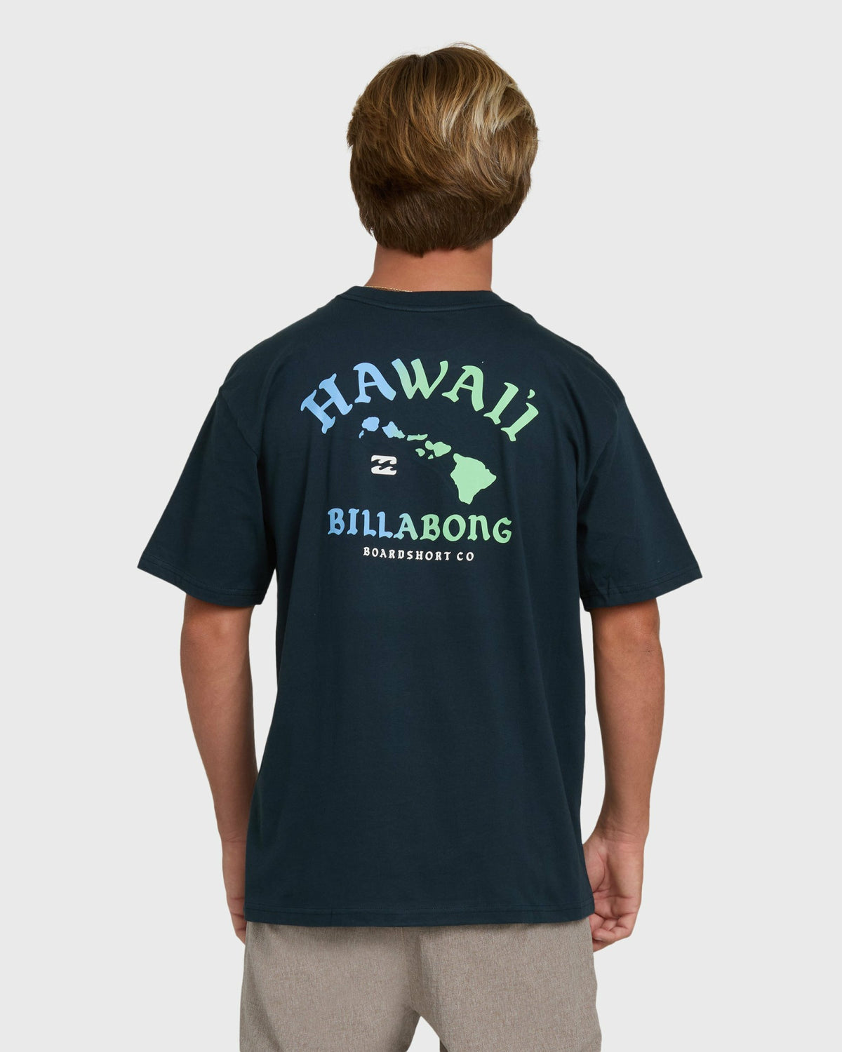 Billabong Men's Island Chain Hawaii Regular Short Sleeve Tee - Navy
