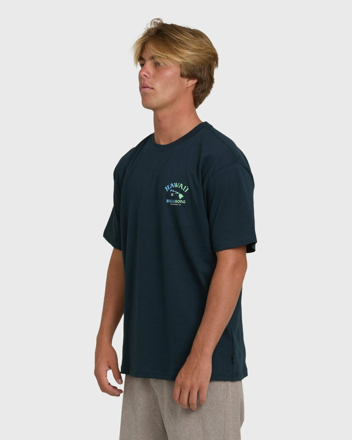 Billabong Men's Island Chain Hawaii Regular Short Sleeve Tee - Navy