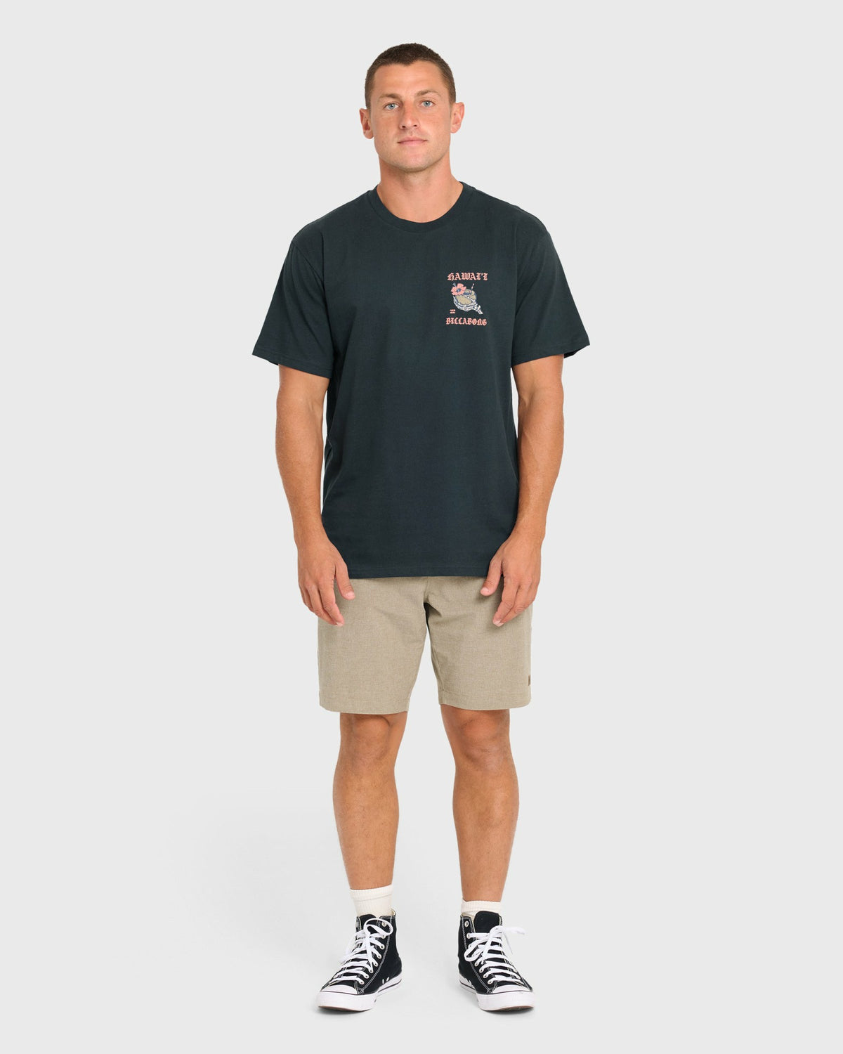 Billabong Men's Mai Tai Hi Regular Short Sleeve T-Shirt - Navy