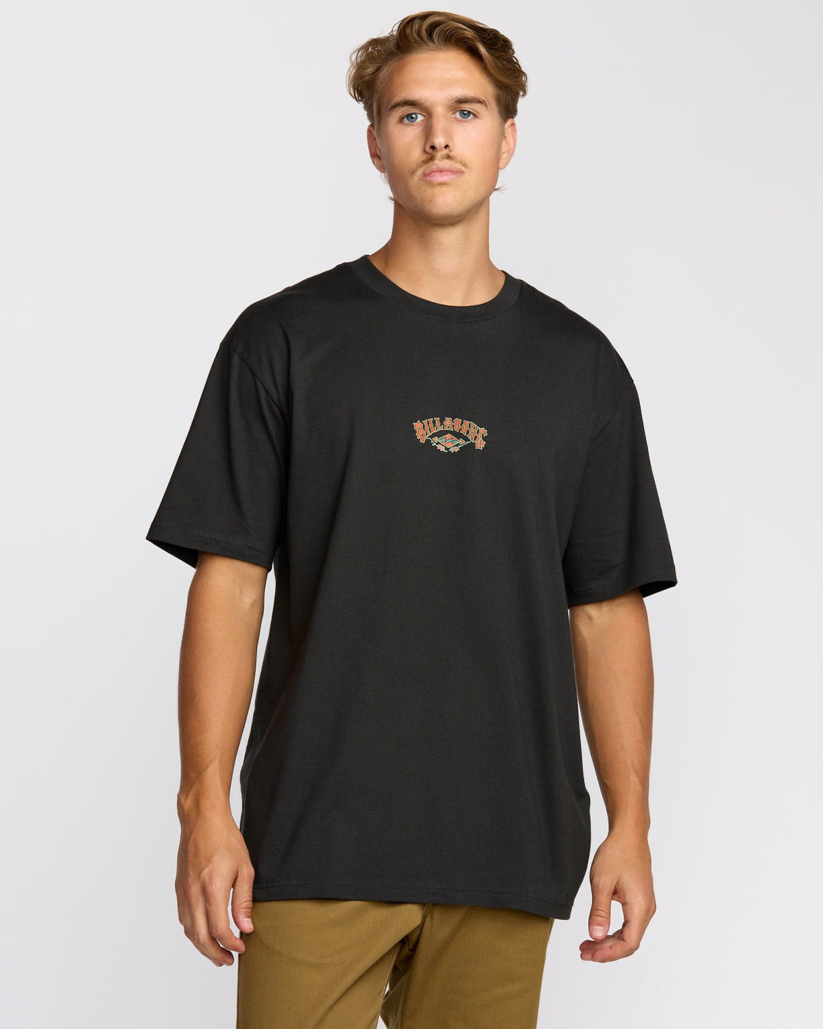 Billabong Men's Rose Arch Regular Short Sleeve T-Shirt - Washed Black
