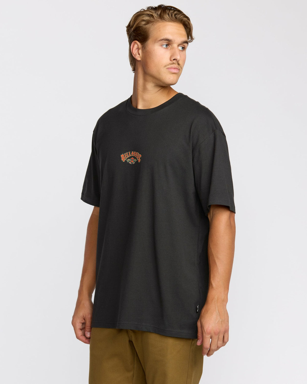 Billabong Men's Rose Arch Regular Short Sleeve T-Shirt - Washed Black