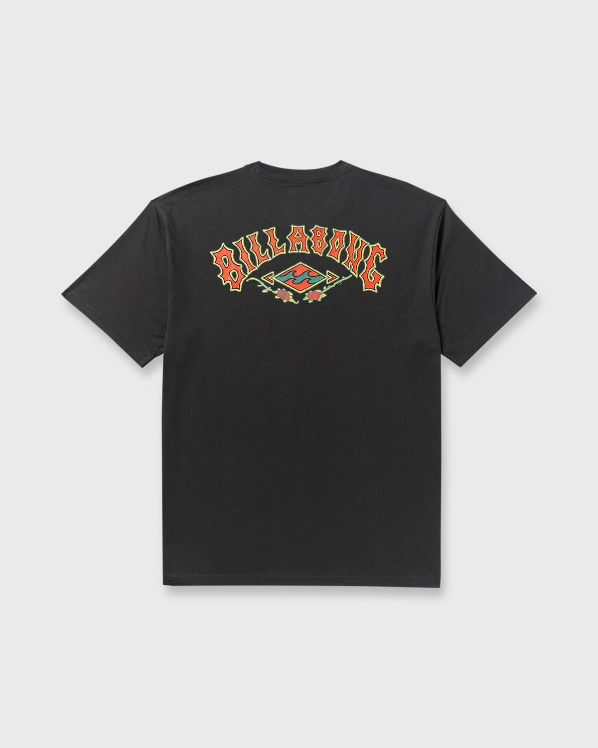 Billabong Men's Rose Arch Regular Short Sleeve T-Shirt - Washed Black