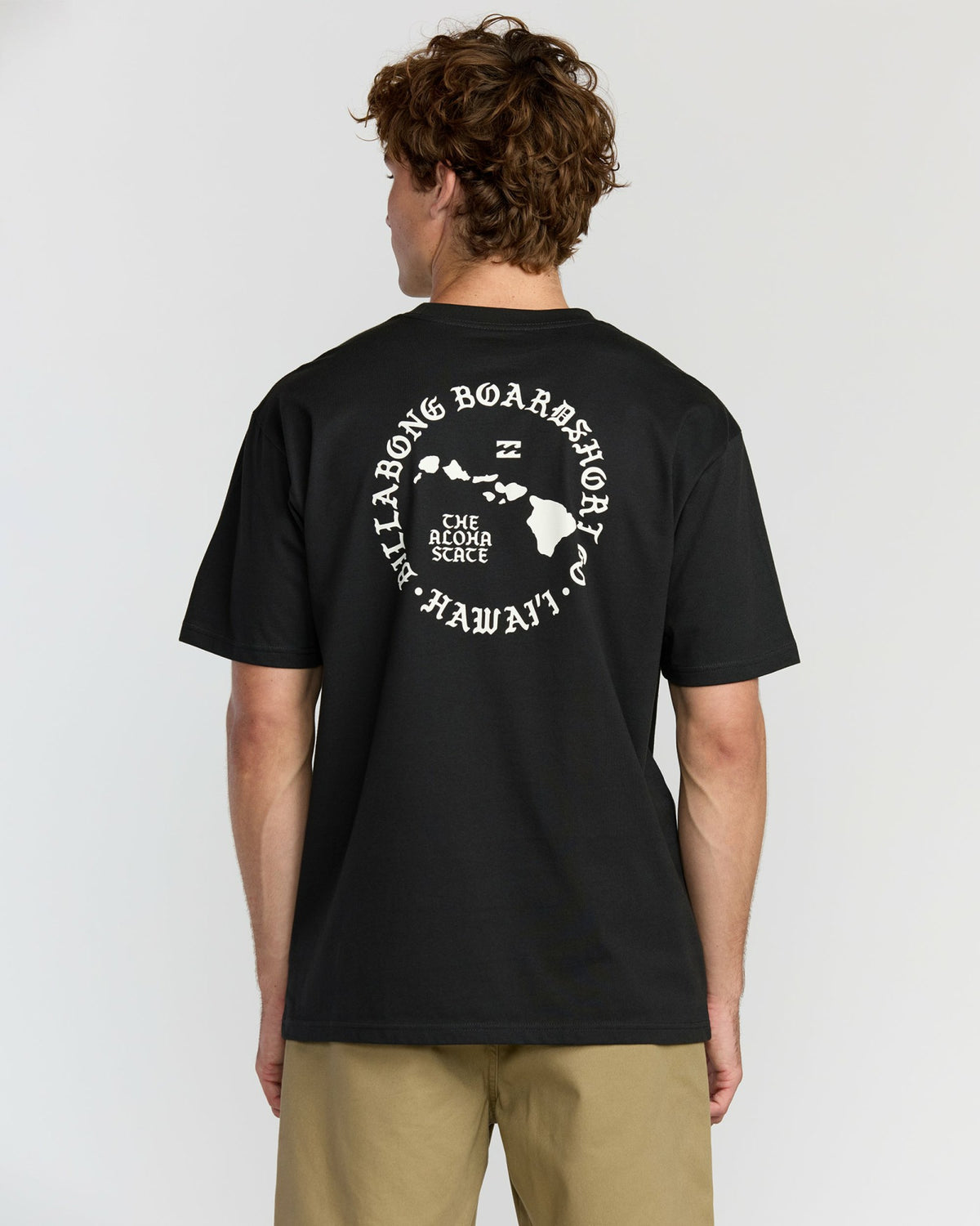 Billabong Men's Aloha Island Hi Regular Short Sleeve T-Shirt - Washed Black