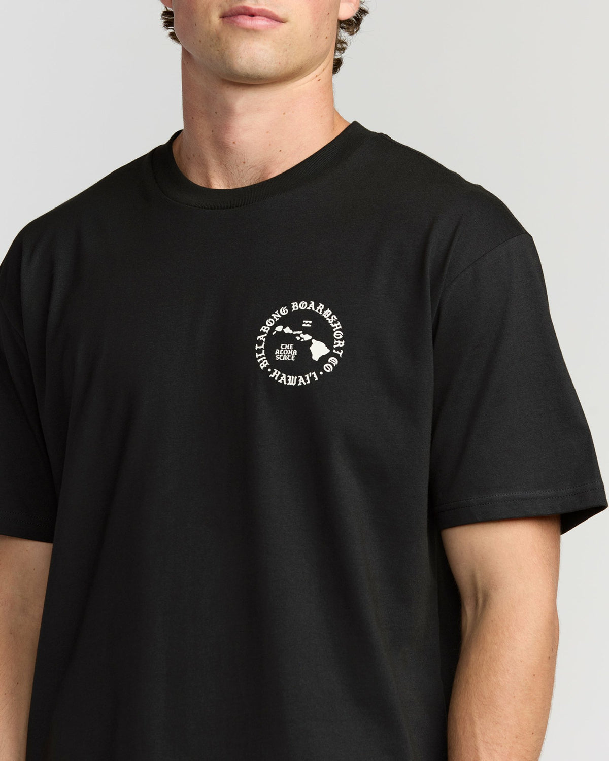 Billabong Men's Aloha Island Hi Regular Short Sleeve T-Shirt - Washed Black