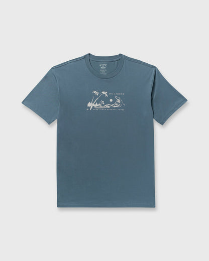 Billabong Men's Beach Club Premium Short Sleeve T-Shirt - Steel Blue