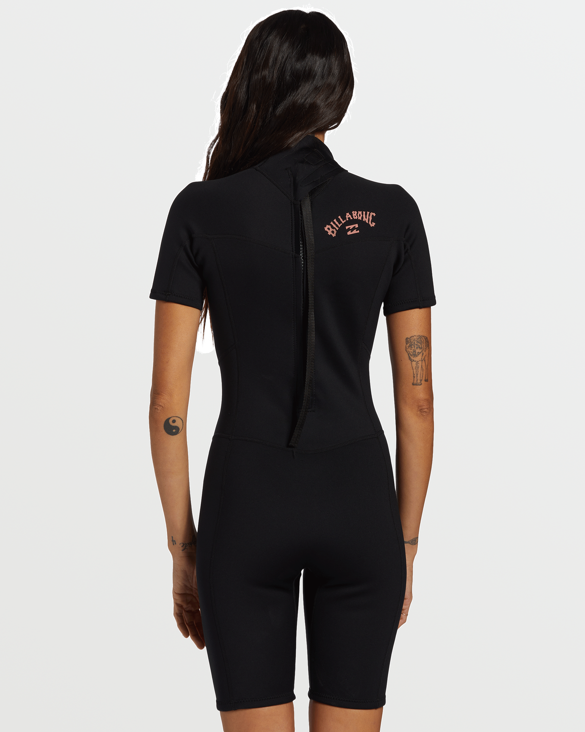 Billabong Women's Foil Flatlock Short Sleeve Springsuit - Black