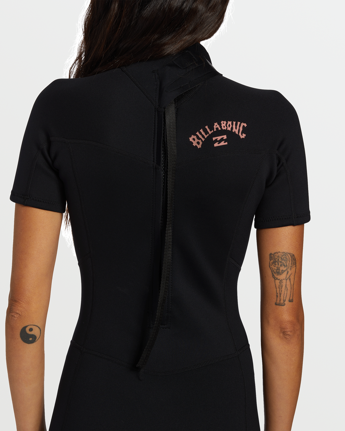 Billabong Women's Foil Flatlock Short Sleeve Springsuit - Black