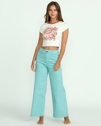 Billabong Women's Electric Feeling Tee - Salt Crystal