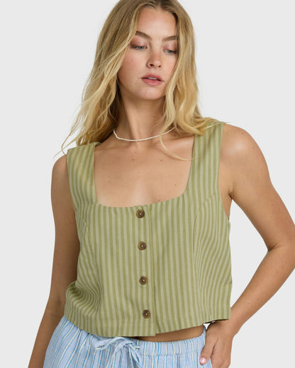 Billabong Women's Another Wave Tank - Cedar