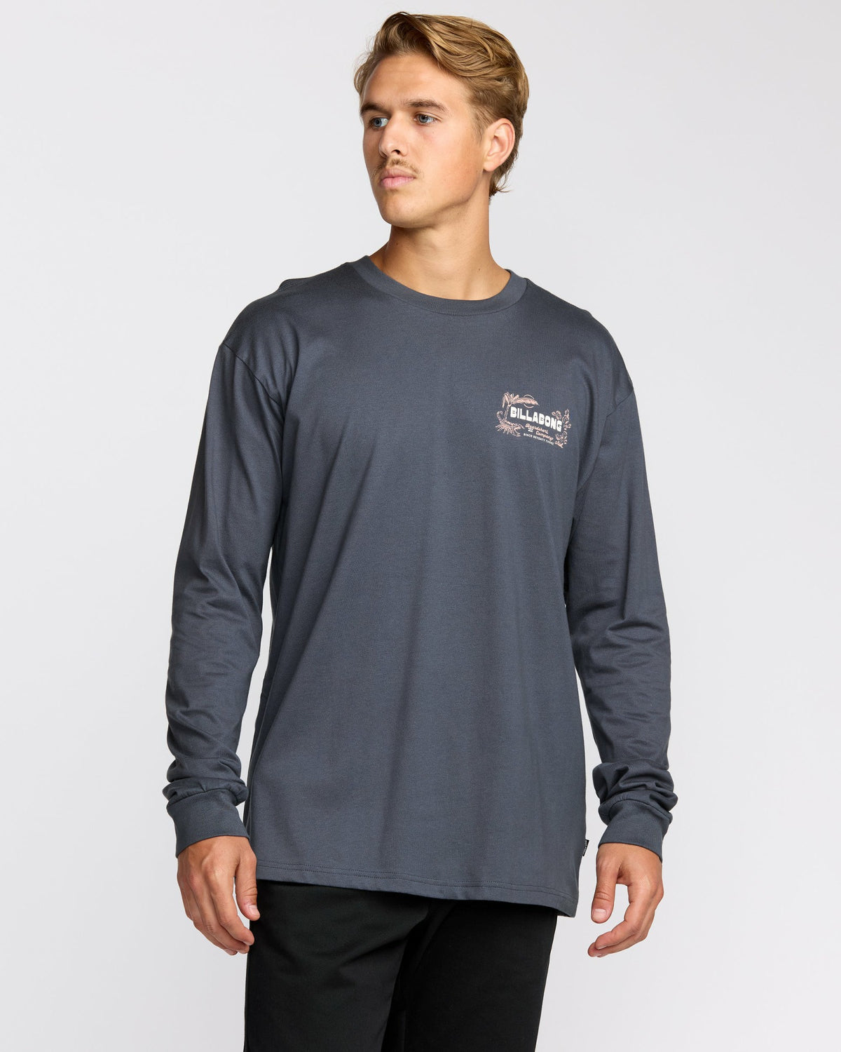 Billabong Men's Lounge Regular Long Sleeve T-Shirt - Midnight Blue