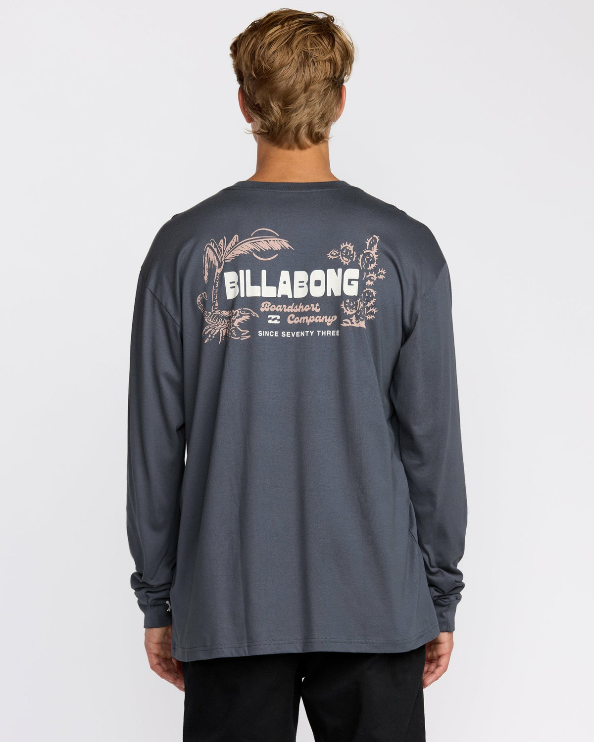 Billabong Men's Lounge Regular Long Sleeve T-Shirt - Midnight Blue