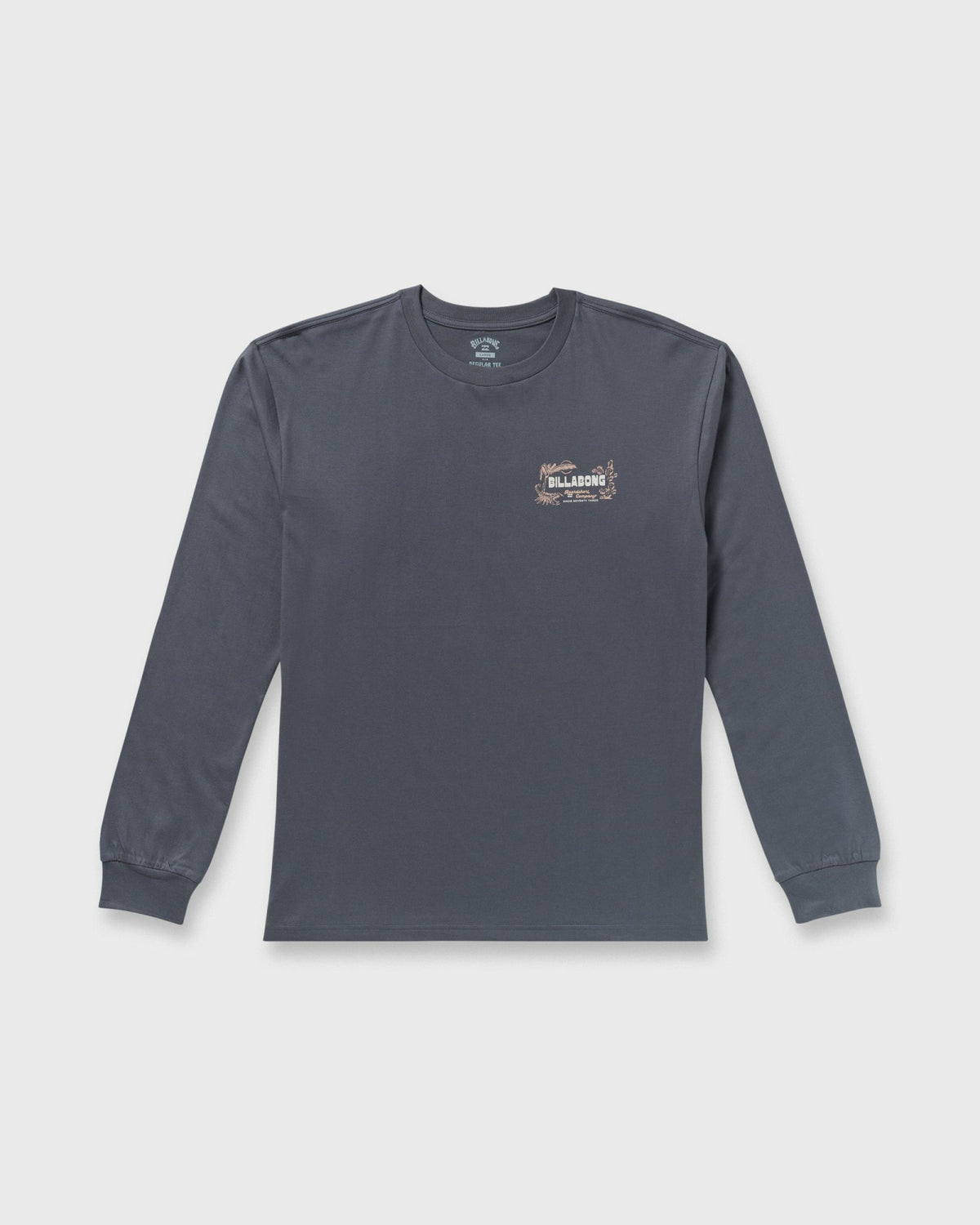 Billabong Men's Lounge Regular Long Sleeve T-Shirt - Midnight Blue