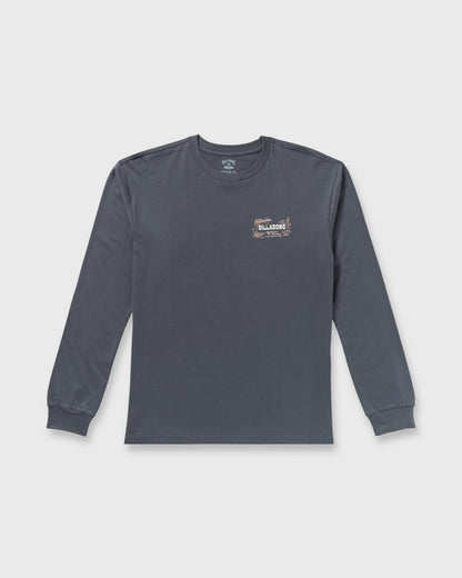 Billabong Men's Lounge Regular Long Sleeve T-Shirt - Midnight Blue