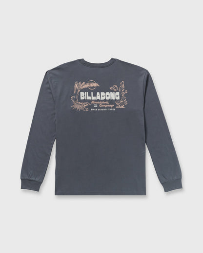 Billabong Men's Lounge Regular Long Sleeve T-Shirt - Midnight Blue