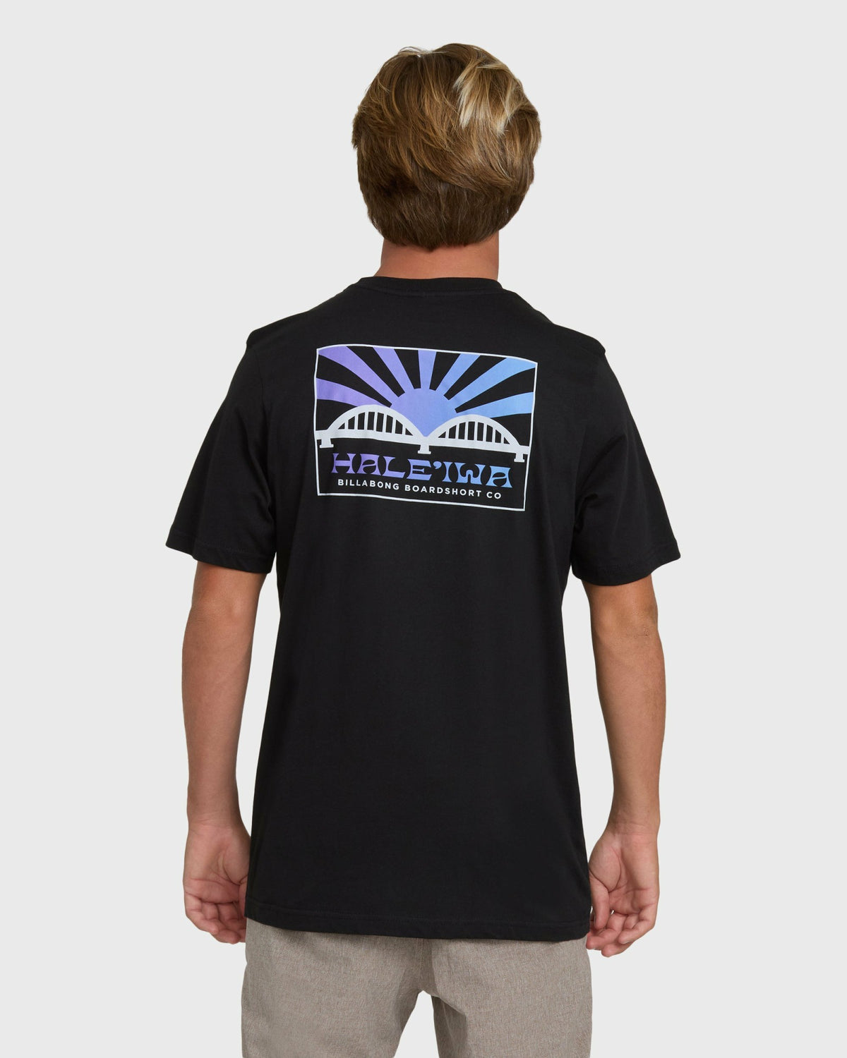 Billabong Men's Haleiwa Rising Sun Short Sleeve T-Shirt - Black