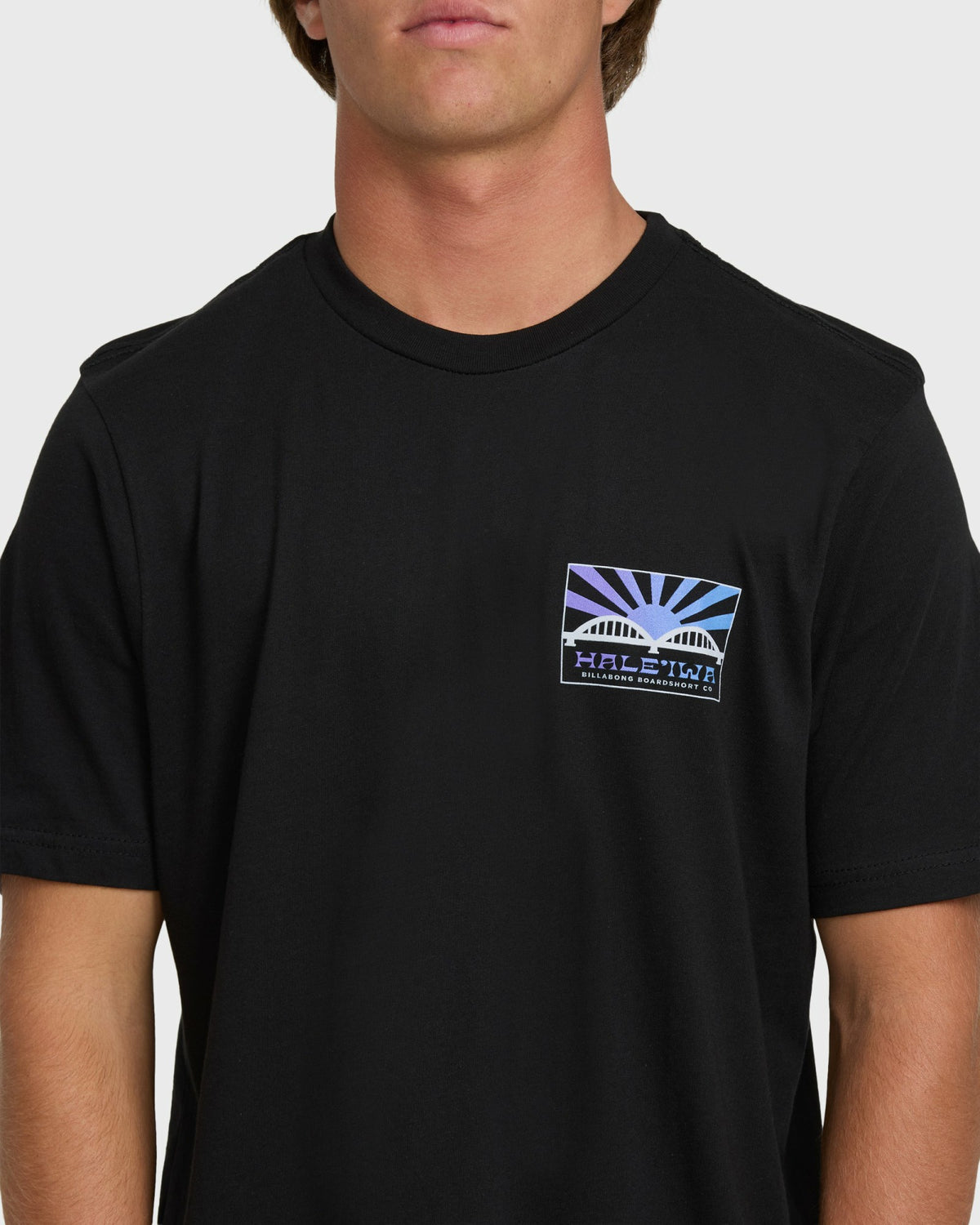 Billabong Men's Haleiwa Rising Sun Short Sleeve T-Shirt - Black