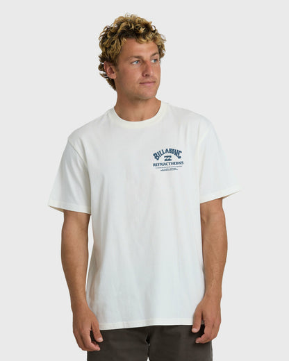 Billabong Men's Flower Premium Short Sleeve T-Shirt - Off White
