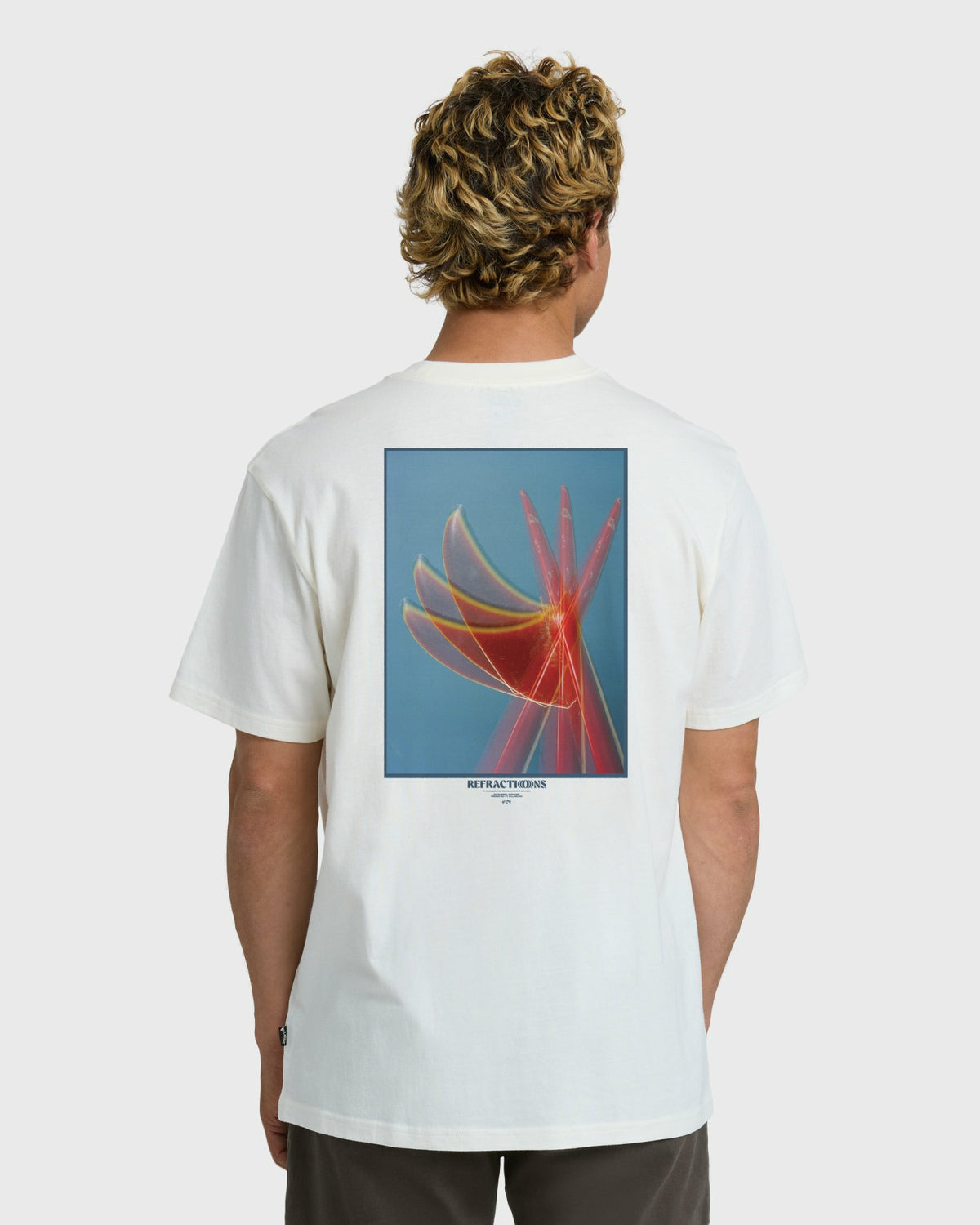 Billabong Men's Flower Premium Short Sleeve T-Shirt - Off White