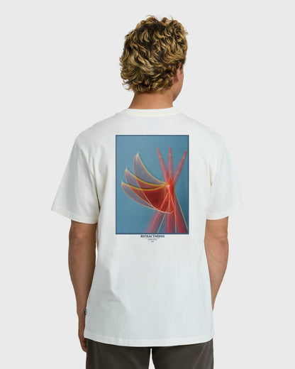 Billabong Men's Flower Premium Short Sleeve T-Shirt - Off White