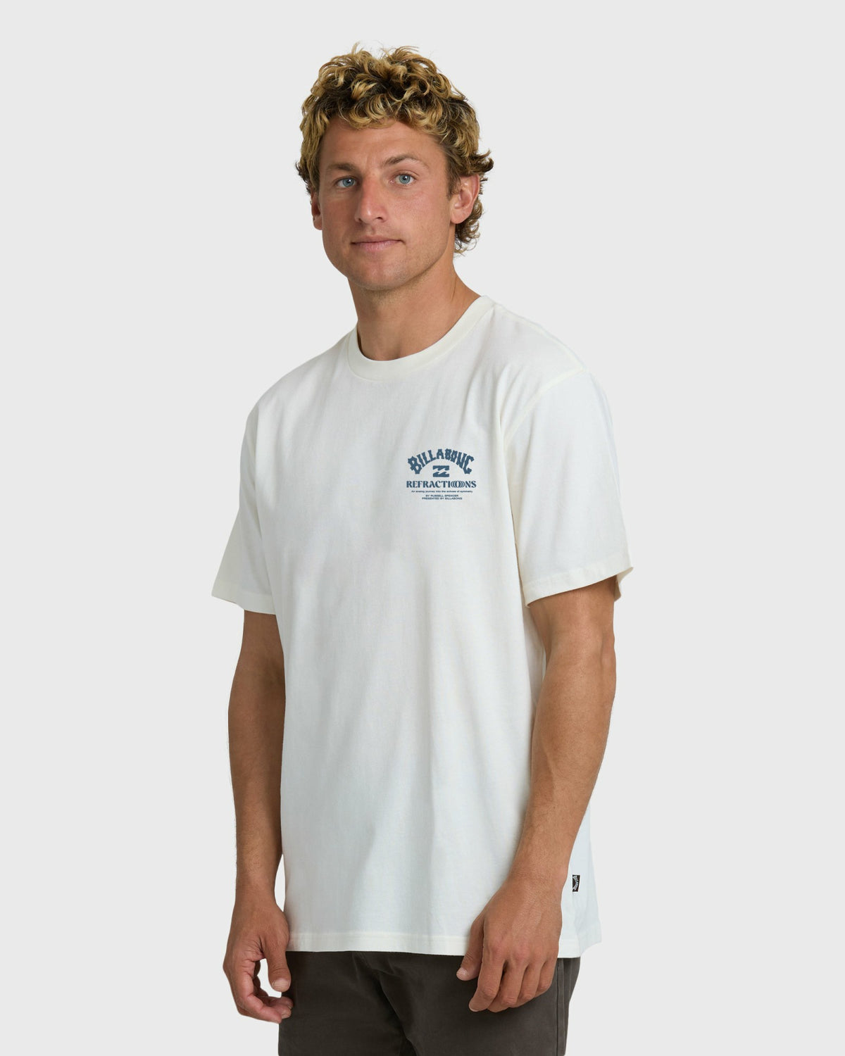 Billabong Men's Flower Premium Short Sleeve T-Shirt - Off White