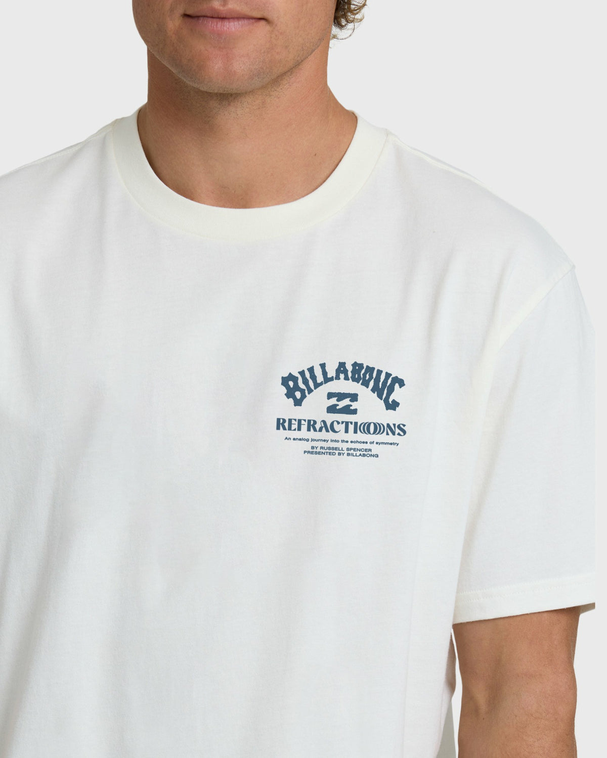 Billabong Men's Flower Premium Short Sleeve T-Shirt - Off White