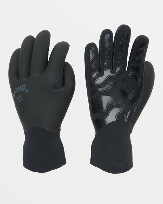 Billabong Men's 3mm Furnace Upcycler GBS 5 Finger Wetsuit Gloves - Black