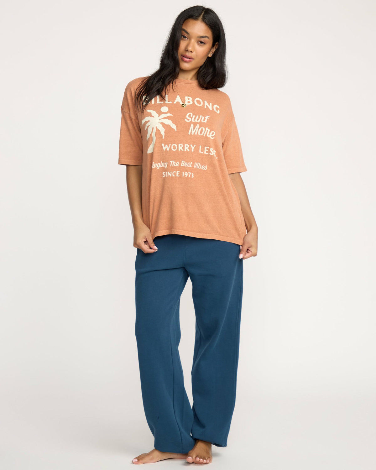 Billabong Women's Jumps In Water Short Sleeve Tee - Sunburnt