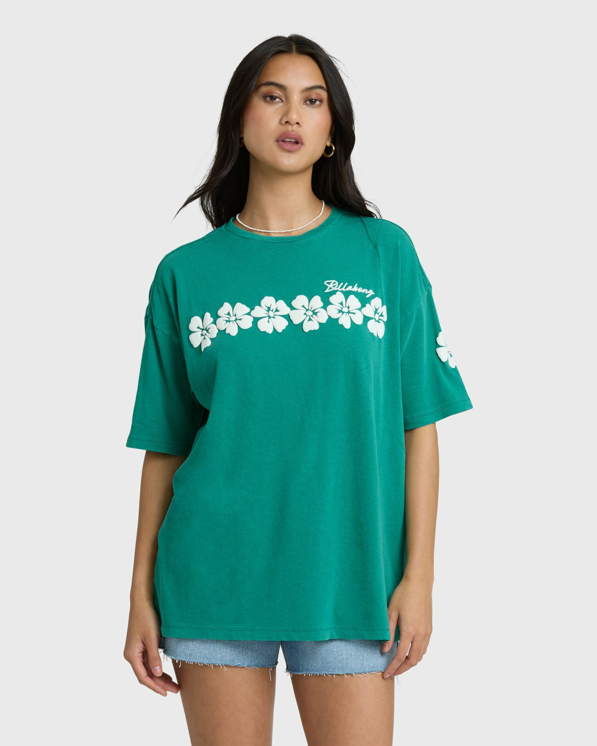 Billabong Women's Dream In The Wind Short Sleeve T-Shirt - Climbing Ivy