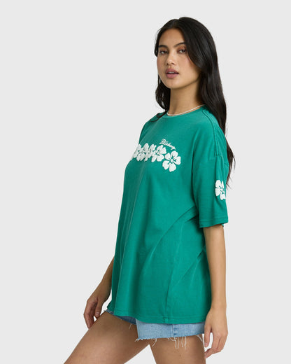 Billabong Women's Dream In The Wind Short Sleeve T-Shirt - Climbing Ivy