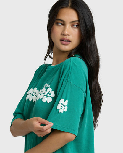 Billabong Women's Dream In The Wind Short Sleeve T-Shirt - Climbing Ivy