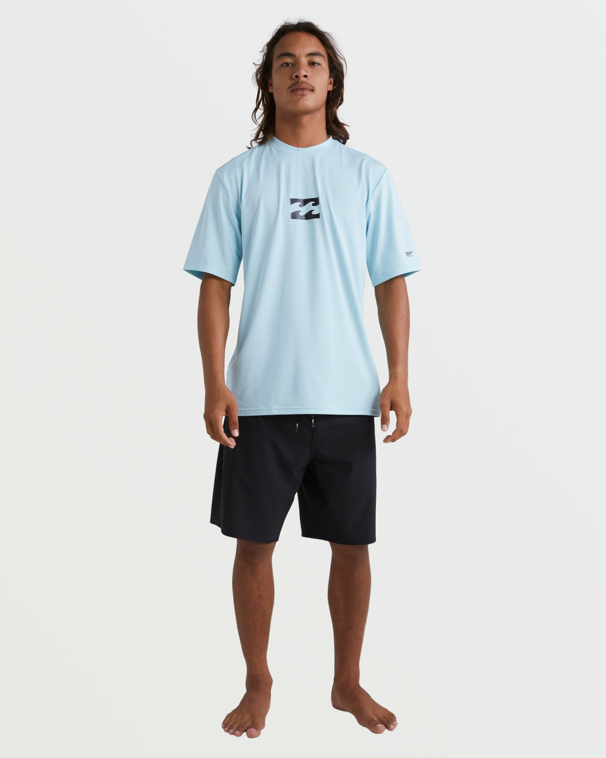 Billabong Men's All Day Wave Short Sleeve Rashguard - Coastal Blue