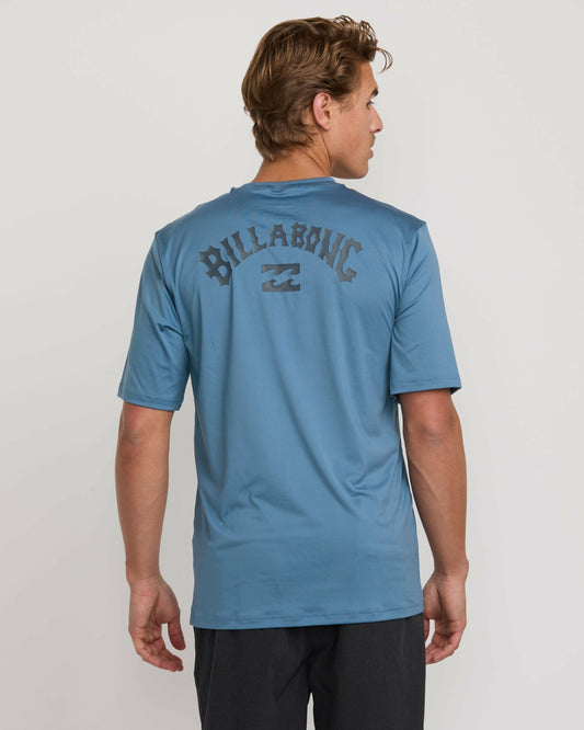 Billabong Men's Arch Loose Fit Short Sleeve Surf Tee - Bay Blue