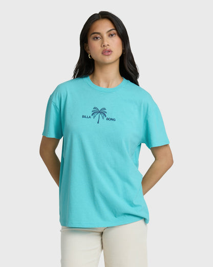 Billabong Women's Rip Currents Short Sleeve T-Shirt - Ocean Spray