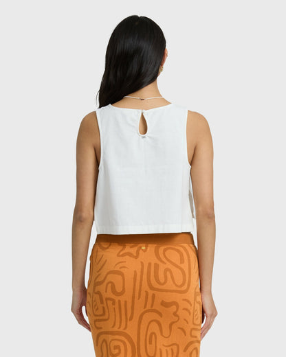 Billabong Women's So Breezy Tank - Salt Crystal