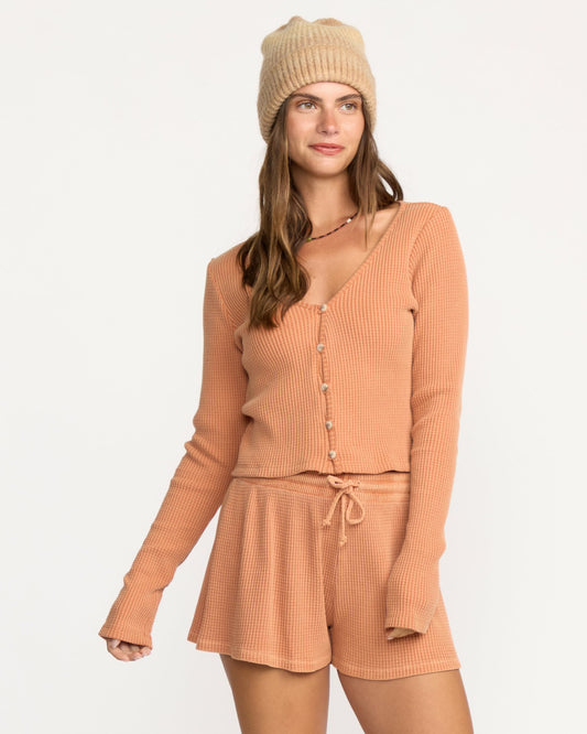 Billabong Women's Paxton Long Sleeve Top - Sunburnt